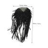 BESPORTBLE 2 Pcs Tassel Fringe Epaulet Shoulder Board Badge Decor with Safety Pin Fashionable PU Leather Epaulets for Jackets and Costumes Metal Accent Accessories for Stylish Outfits view 2