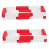 Toyvian 16pc Miniature Traffic Barricade for Rc Car Racing Track Red White Road Barriers for Drift Runway Detailed Craftsmanship Enhances Competitive Racing Experience Versatile Rc Track view 1