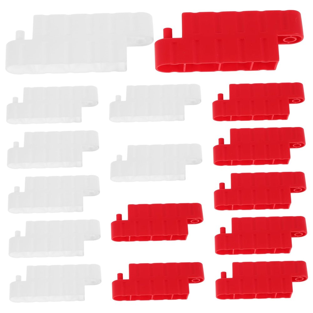 KESYOO 16pc Rc Car Drift Field Fence Mini Road Blocks Racing Track Barriers for Remote Control Drift Track Accessories Red and White