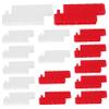 KESYOO 16pc Rc Car Drift Field Fence Mini Road Blocks Racing Track Barriers for Remote Control Drift Track Accessories Red and White view 1