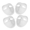 BESPORTBLE 4pcs DIY Paintable Paper Pulp Masks Full Face Blank Masquerade Craft Kit for Teens Birthday Carnival Party Decor view 1