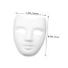 BESPORTBLE 4pcs DIY Paintable Paper Pulp Masks Full Face Blank Masquerade Craft Kit for Teens Birthday Carnival Party Decor view 2