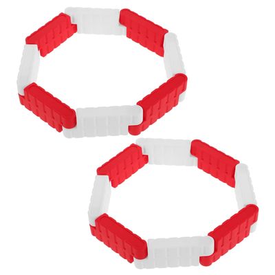 Abaodam 16Pc Rc Car Racing Track Barriers for Drift Race Simulation Mini Roadblocks and Traffic Fence Accessories for High-Speed Rc Drift Track Challenges
