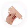 COSMEVIVI 2pcs Wooden Train Track Expansion Switch Multi Way Railroad Pieces Compatible with Major Brands DIY Layouts for Interchangeable Accessories for Creative Railway Configurations view 3