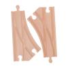 SUPVOX 2pcs Wooden Train Track Switch Pieces Educational Accessories Compatible with Thomas Sets Expandable Railway for Boys and Cognitive Skill Development view 1