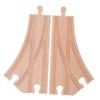 COOLHIYA 2pcs Wooden Train Track Switch Accessories Multi Way Connector Pieces Compatible with Thomas Sets for Boys Creative Railway Play view 1