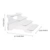 Abaodam 4 Tier Plastic Riser Shelf Display Stand for Small Models view 2