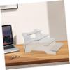 Abaodam 4 Tier Plastic Riser Shelf Display Stand for Small Models view 3