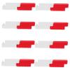 Abaodam 16pc Rc Drift Field Fence Miniature Traffic Barricades and Roadblocks for Rc Car Racing Track Accessories Red and White Barriers Enhancing Race Track Complexity and Challenge view 1