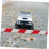 Abaodam 16pc Rc Drift Field Fence Miniature Traffic Barricades and Roadblocks for Rc Car Racing Track Accessories Red and White Barriers Enhancing Race Track Complexity and Challenge view 4