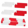 FRCOLOR 16pc Rc Car Drift Race Road Barriers Mini Traffic Fences Red White Rc Accessories for Enhanced Track Complexity Racing Challenge for All Ages Simulation view 1