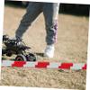 FRCOLOR 16pc Rc Car Drift Race Road Barriers Mini Traffic Fences Red White Rc Accessories for Enhanced Track Complexity Racing Challenge for All Ages Simulation view 4