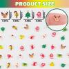 100 Pieces Tiny Christmas Decorations for Dollhouse Micro Resin Decor for Crafts Mini Things for Fairy Garden Micro Landscaping Decoration, Style 5 view 4