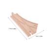 KOMBIUDA 2pcs Wooden Train Track Expansion Multi Way Railway Tracks Model Train Accessories Compatible with Major Brands for Creative Play view 4