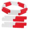 Healifty 16pc Rc Drift Car Road Barrier Miniature Traffic and Roadblock Accessories for DIY Racing Tracks Red and White Fence for Enhanced Challenge and Creative Track Design view 1