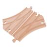 UPKOCH 2pcs Wooden Train Track Expansion Multi Way Switch Tracks for Compatible with Major Brands DIY Layout Accessories for Creative Railway Building and Educational Play view 1