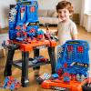KIZONLY Kids Tool Toy Playset with Electronic Drill Sound for Aged 3 4 5 6 7 8, Workbench Toys for Toddlers 3-5, Pretend Play Tool Box, Construction Mechanic Set, Birthday Gift for Boys Girls Ages 3-8 view 3