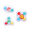 3PCS Suction Cup Spinner Sensory Toys, for Babies Over 6 Months & Toddlers 1-3 Years, Educational Activity Toys for 1-3 Year Old Boys/Girls, Toddler Party Gifts view 1