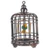 BCOATH Miniature Bird Cage Adornment Mini House Birdcage Creative Small Miniature Cage Model for Dollhouse Micro Landscaping Decoration Gift view 1