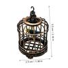 BCOATH Miniature Bird Cage Adornment Mini House Birdcage Creative Small Miniature Cage Model for Dollhouse Micro Landscaping Decoration Gift view 2