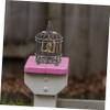 BCOATH Miniature Bird Cage Adornment Mini House Birdcage Creative Small Miniature Cage Model for Dollhouse Micro Landscaping Decoration Gift view 4