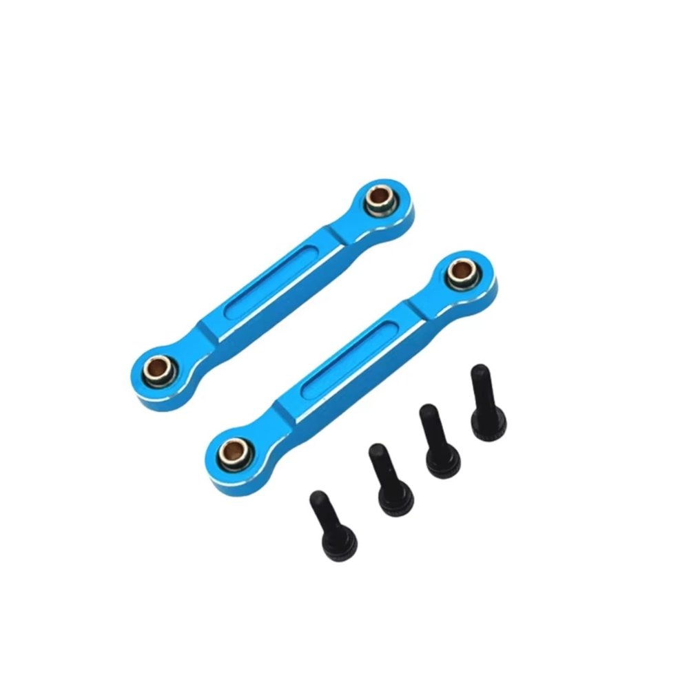 Compatible with MJX 14211 1/14 Remote Control Cars Upgrades Parts Replacement Accessories Aluminum Alloy Front Steering Rod Links RC Car Accessories(Blue)