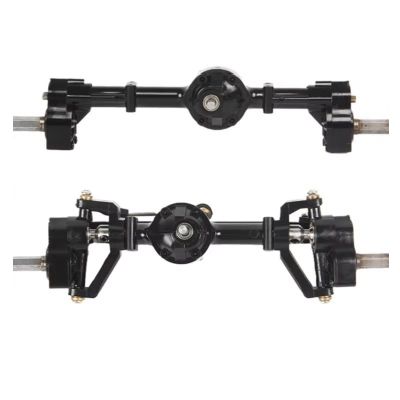 Compatible with WPL C14 C24 C24-1 C34 C44 B14 B24 1/16 RC Car Upgrade Parts Replacement Accessories Front Rear Portal Axle RC car Front Rear Bridge