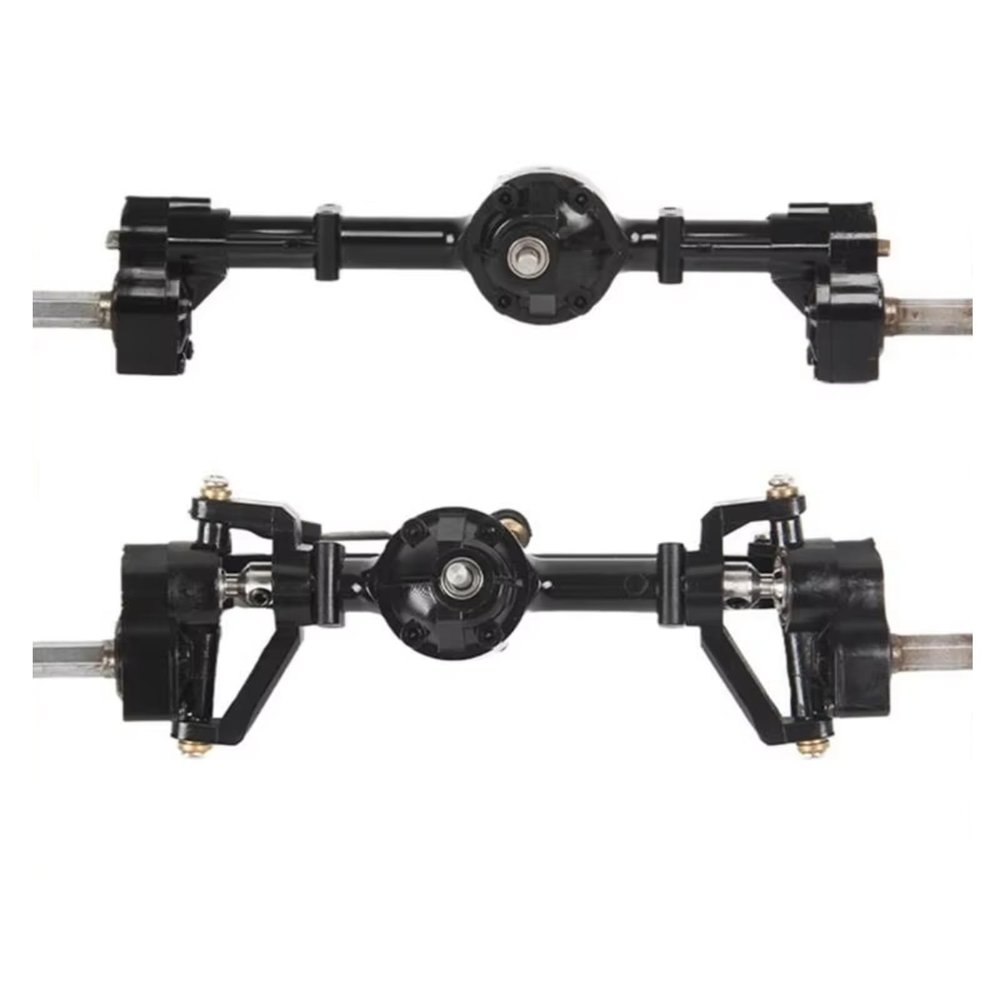 Compatible with WPL C14 C24 C24-1 C34 C44 B14 B24 1/16 RC Car Upgrade Parts Replacement Accessories Front Rear Portal Axle RC car Front Rear Bridge