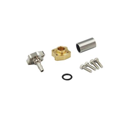 RC Hydraulic Full-Metal 4mm Hose Connector, Simulation Parts & Upgrade Adapter for RC Hydraulic & Dump Truck