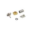 RC Hydraulic Full-Metal 4mm Hose Connector, Simulation Parts & Upgrade Adapter for RC Hydraulic & Dump Truck view 1
