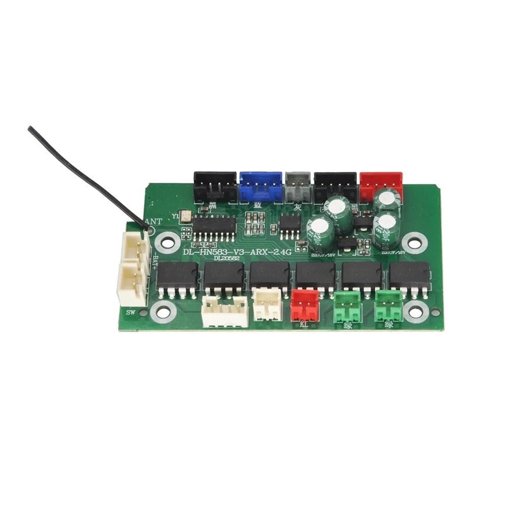2.4GHz RC Transmitter & Receiver Mainboard Kit, Full-Function Radio Remote Control System for 1583 Model RC Cars & Vehicles(Only Receiver)