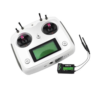 FS-i6S 10-Channel 2.4GHz RC Radio Transmitter & Receiver Kit with iA6B/iA10B for RC Hydraulic & Bulldozer(I6S iA6B Receiver)