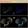 2PCS 3D Printed Dragon Glow, Mystery Dragon Egg Glow in The Dark, UV Reactive 3D Printer Articulated Animals Fidget Toy, Crystal 3D Print Dinosaur Toys for Boys Girls Home Decor view 2