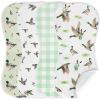 Besaomeom 4 Pack Mallard Duck Baby Burp Cloths for Boy Girl, Duck Hunting Muslin Burp Cloths Soft Absorbent Mallard Nursery Decor Unisex Baby Burping rag Newborn, 19 x 9 Inches view 1