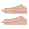 HAKIDZEL 2pcs Wooden Train Track Connector Pieces Multi Directional Switch Tracks for Boys and Flexible Expansion Compatible with Major Wooden Train Sets Educational for Cognitive Skill view 1