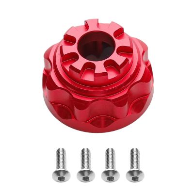 Compatible with Traxxas for TRX4 1/10 RC Crawler Car Upgrade Parts Accessories Metal Diff Case Differential Cover RC Assortment(Red)