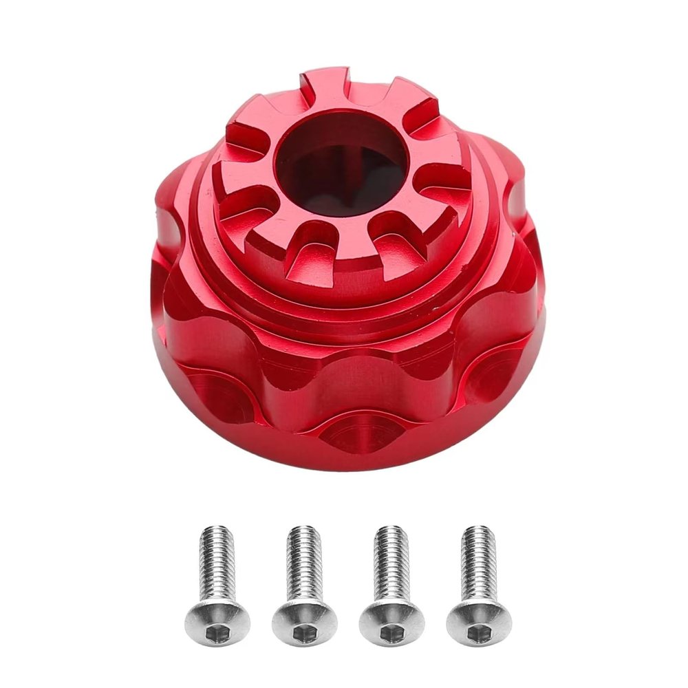 Compatible with Traxxas for TRX4 1/10 RC Crawler Car Upgrade Parts Accessories Metal Diff Case Differential Cover RC Assortment(Red)