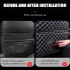PYJCFHXGN 2 Pcs Car Seat Back Anti Kick Pad for Mercedes Benz GLE 250d 450 500 580/AMG 43 53 63 63S, Kick Mats with 2 Storage Pockets, Convenient Storage, Scratch-Resistant and Durable Pad view 3