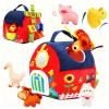 Baby Toys 6-12 Months Montessori Sensory Toy Barn with Stuffed Farm Animals, Rattle, Crinkle for Infants. Portable Learning Gift for 6 Month Old, 1-3 Year Old Toddlers, Christmas Stocking Stuffers view 1