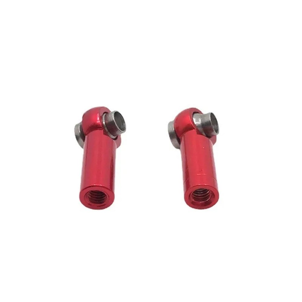 2pcs Metal M2.5 Link Rod Tie Rod End Ball Joint 2.5MM Ball Head Hole L 7MM for RC Car Truck Upgrade Part Accessories RC Car Linkage(Red)