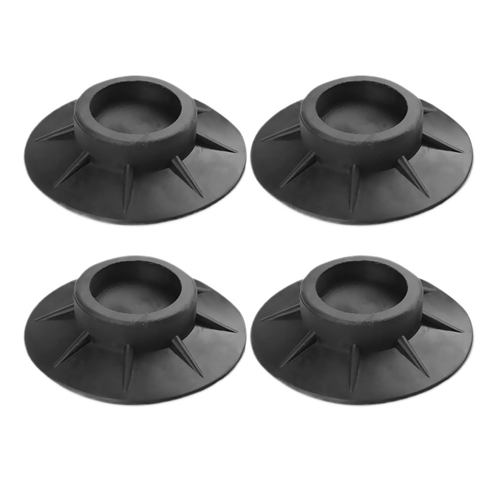 1&4PC Anti Vibration Feet Pads Rubber Legs SlipStop Silent Skid Raiser Mat for Washing Machine Support Dampers Stand Non-SlipPad(4 Pcs)