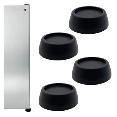 Anti Vibration Washing Machine Support 4-Pieces Washer and Dryer Anti Slip Mat with Rubber Shock and Noise Cancelling Washer