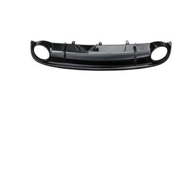 A7 Rear Bumper Lip Diffuser with Exhaust Muffler Tip Compatible with Audi A7 Standard Bumper 2009-2018 RS7(2016-2018 Black)