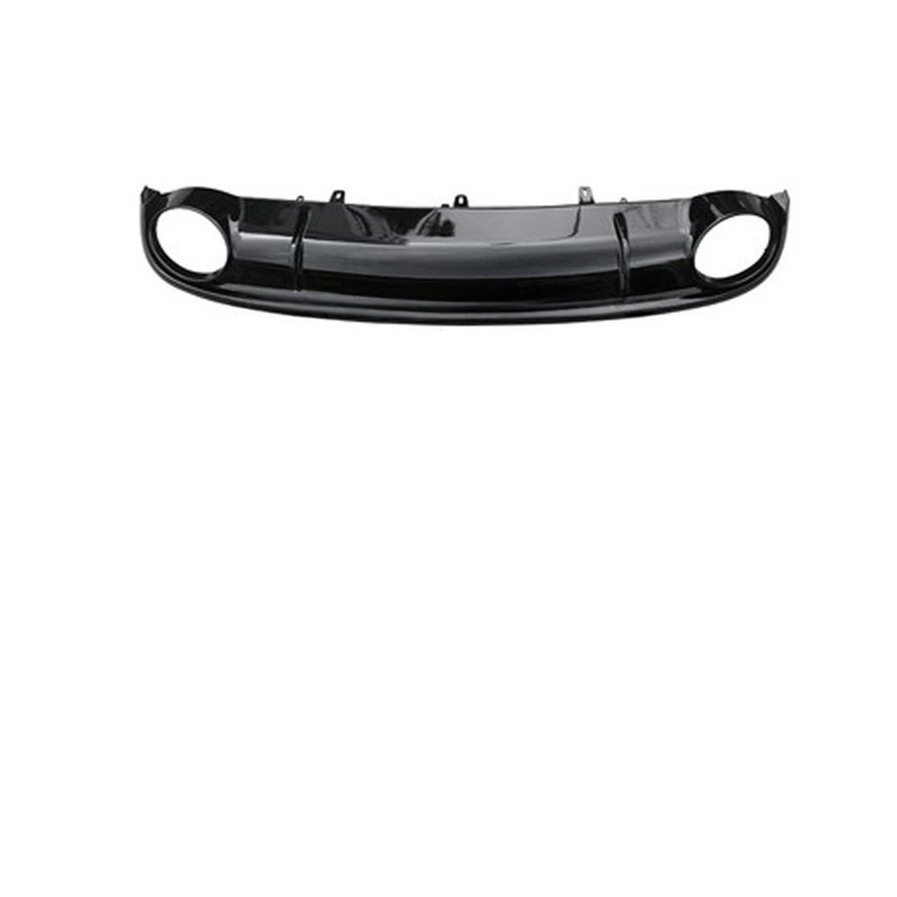 A7 Rear Bumper Lip Diffuser with Exhaust Muffler Tip Compatible with Audi A7 Standard Bumper 2009-2018 RS7(2016-2018 Black)