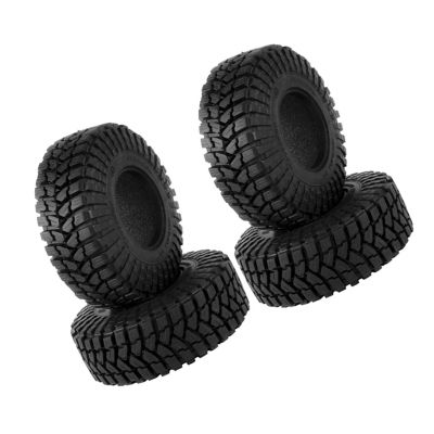 Compatible with Traxxas TRX4 D90 for Axial SCX10 II III for MST 4PCS 110Mm 1.9 Rubber Tire Wheel Tyre for 1/10 RC Crawler Car RC Car Tires Tyre Rims