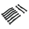 For WPL C64 1/16 Metal Front Rear Fixed Pull Rods Kit Rc Crawler Car Truck Truggy Parts Accessories Upgrades And Replacements Repairs RC Car Upgrade Part(Black) view 1