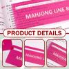 4PCS Plastic Mahjong Line Finder, Bright Mahjong Rules Helper Reader, Mahjong Card Guide and Lining Finder/Mahjong Card Line Guide Bright Acrylic Mahjong-Line Reader Tracker Ruler view 3