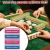 4PCS Plastic Mahjong Line Finder, Bright Mahjong Rules Helper Reader, Mahjong Card Guide and Lining Finder/Mahjong Card Line Guide Bright Acrylic Mahjong-Line Reader Tracker Ruler view 4
