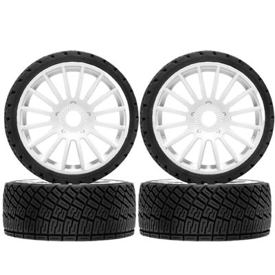 1 8 Scale RC Car Wheel and Tire Set 17mm Hex Compatible with 1 8 Scale Buggy Off Road Vehicle Upgrade Parts