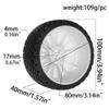 1 8 Scale RC Car Wheel and Tire Set 17mm Hex Compatible with 1 8 Scale Buggy Off Road Vehicle Upgrade Parts view 2